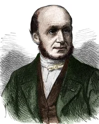 Porträt von Guillaume Benjamin Duchenne de Boulogne (1806 - 1875), französischer Arzt - in „Album de la Science; illustrious scholars; Grandes discoveries“ 1896