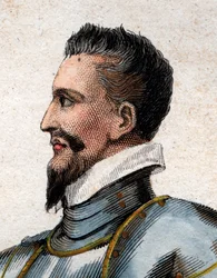 Porträt von Heinrich I., Herzog von Guise (1550-1588), genannt der Narbe
