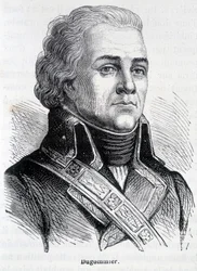 Porträt von Jacques François Coquille dit Dugommier, französischer General (1738 -1794) - in „L