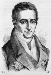 Porträt von Jean Baptiste, Graf von Villele, französischer Politiker (1773 - 1854) - in „L