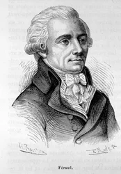 Porträt von Jean Feraud (oder Ferraud), französischer Politiker (1764-1795) - in „L