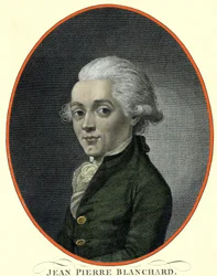 Porträt von Jean Pierre (Jean-Pierre) Blanchard (1753-1809), französischer Aeronaut.