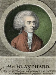 Porträt von Jean Pierre (Jean-Pierre) Blanchard (1753-1809), französischer Aeronaut.