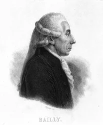 Porträt von Jean Sylvain Bailly (1736 - 1793) - in „Revolution francaise“ von Thiers. 19. Jahrhundert