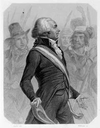 Porträt von Jérôme Pétion de Villeneuve, französischer Politiker. In „L