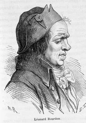 Porträt von Leonard Bourdon (1754-1807), französischer Politiker - in „L