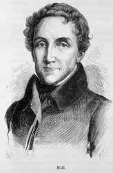 Porträt von Louis-Mathieu Mole - Porträt von Louis Mathieu, Graf von Mole (1781 - 1855), französischer Politiker - in „L