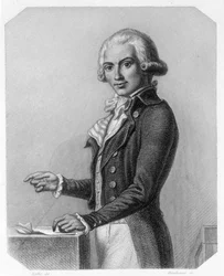 Porträt von Marguerite Élie Guadet, französischer Politiker (1758-1794). In „L