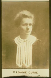 Porträt von Marie Curie (1867-1934) (Sepia-Foto)