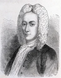 Porträt von Mathieu Dutilh (1715-1791) - im „Album der Wissenschaft; berühmte Gelehrte; Große Entdeckungen“ 1896.