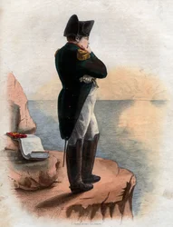 Porträt von Napoleon I. (1769-1821) auf der Insel St. Helena