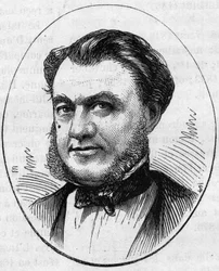 Porträt von Paul Abadie (1812-1884), französischer Architekt. Gravur in „Le Monde Illustré“ Nr. 890 vom 2. Mai 1874