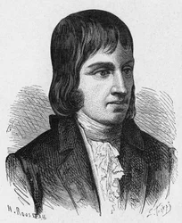 Porträt von Philippe Lebon (1769 - 1804), französischer Ingenieur und Chemiker (Erfinder der Gasbeleuchtung) - in „Album de la Science; berühmte Wissenschaftler; Große Entdeckungen“ 1896