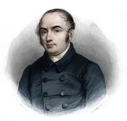 Porträt von Pierre-Antoine Berryer (1790-1868), französischer Anwalt. In „Livre des orateurs“ von Louis de Cormenin Timon. 1842. Private Sammlung