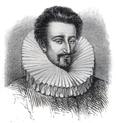 Porträt von Pierre Farnese (Pietro Farnese) (1350-1415). Er trägt einen Erdbeerkragen. Gravur in „Geschichte der Päpste (...) Verbrechen der Königinnen und Kaiser durch die Jahrhunderte“ von Maurice Lachatre