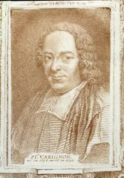 Porträt von Pierre L. Varignon (1654-1722) aus Histoire des Mathématiciens von Alexandre Saverien, ca. 1766