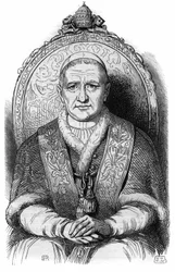 Porträt von Papst Gregor XVI. (Bartolomeo Alberto Cappellari, Papst unter dem Namen Gregorius XVI oder Gregorio XVI)