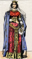 Porträt von Königin Nantilde (ca. 610-642).