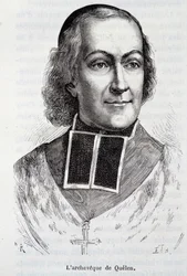 Porträt des Erzbischofs Hyacinthe Louis de Quelen (1778 - 1839), Prälat - in „L