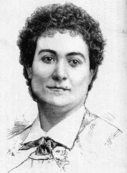 Porträt der Diva Mme Peschard, verstorben 1887.