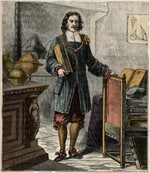 Porträt des deutschen Ingenieurs und Physikers Otto von Guericke (1602-1686)