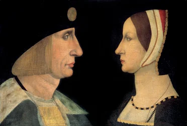 Porträts von König Ludwig XII. und Anne von Bretagne, Königin von Frankreich. Anonymes Gemälde. 16. Jahrhundert. Chantilly, Musée Condé