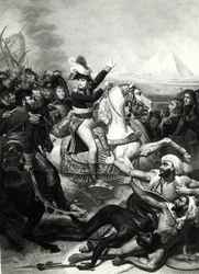 Darstellung Napoleons als siegreicher Held in Ägypten