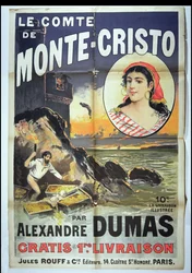 Plakat für Le Comte de Monte Cristo von Alexandre Dumas Père (1802-70)