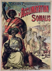 Plakat, das den somalischen Park im Jardin Zoologique, Paris bewirbt