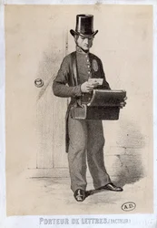 Postbote, ca. 1865