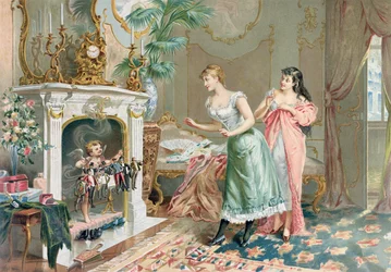 Prostituierte entdecken ihre Weihnachtsgeschenke, 1893