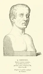 Quintus Hortensius, römischer Optimate-Politiker und Redner