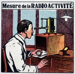 Radioaktivitätsmessung - Gravur, 20. Jahrhundert