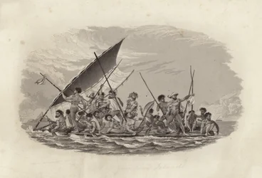 Floß, Gambier-Inseln