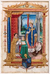 René du Bellay im Gebet vor dem Heiligen Nikolaus