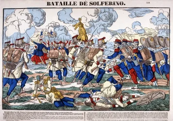 Darstellung der Schlacht von Solferino, 24. Juni