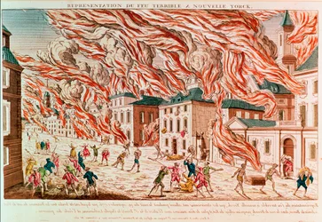 Darstellung des schrecklichen Feuers von New York 1776