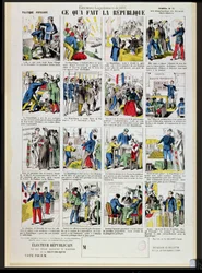 Republikanische Propaganda zur Unterstützung der Gründung der Dritten Republik, ca. 1881