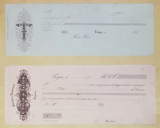 Zahlungsaufforderungen, ausgestellt in Troyes in den 1840er Jahren