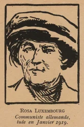 Rosa Luxemburg, deutsche kommunistische Revolutionärin, ermordet von den Freikorps nach dem Spartakusaufstand im Januar 1919