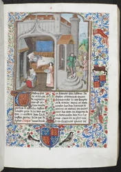 Frauen kümmern sich um einen kranken Mann, 