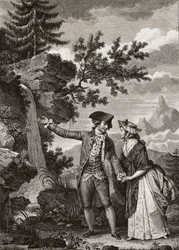 Saint Preux und Julie, Illustration aus 