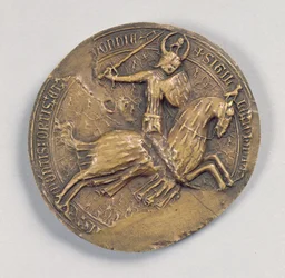 Siegel von Jean IV der Tapfere, Herzog der Bretagne