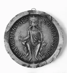 Siegel von Ludwig VII (1120-80) 1175