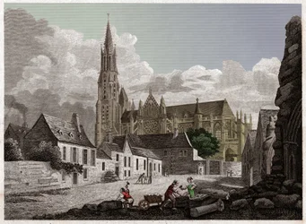 Kathedrale von Senlis (Stich, ca. 1840)
