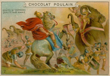 Belagerung von Veii, Chocolat Poulain Sammelkarte