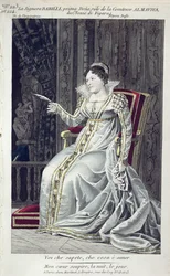 Signora Barilli in der Rolle der Gräfin Almaviva in Die Hochzeit des Figaro