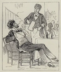 Rauchen in einem Café