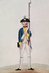 Soldat des Regiments Royal-Deux-Ponts, ca. 1780
