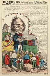Rede des Lehrers von Grenouilly sur Nefles während der Preisverleihung